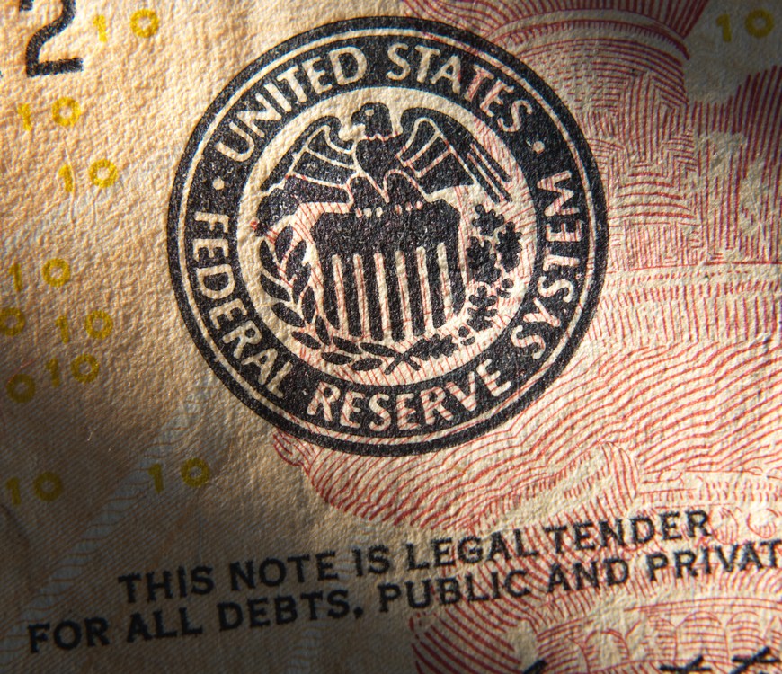 Badge of USA federal reserve