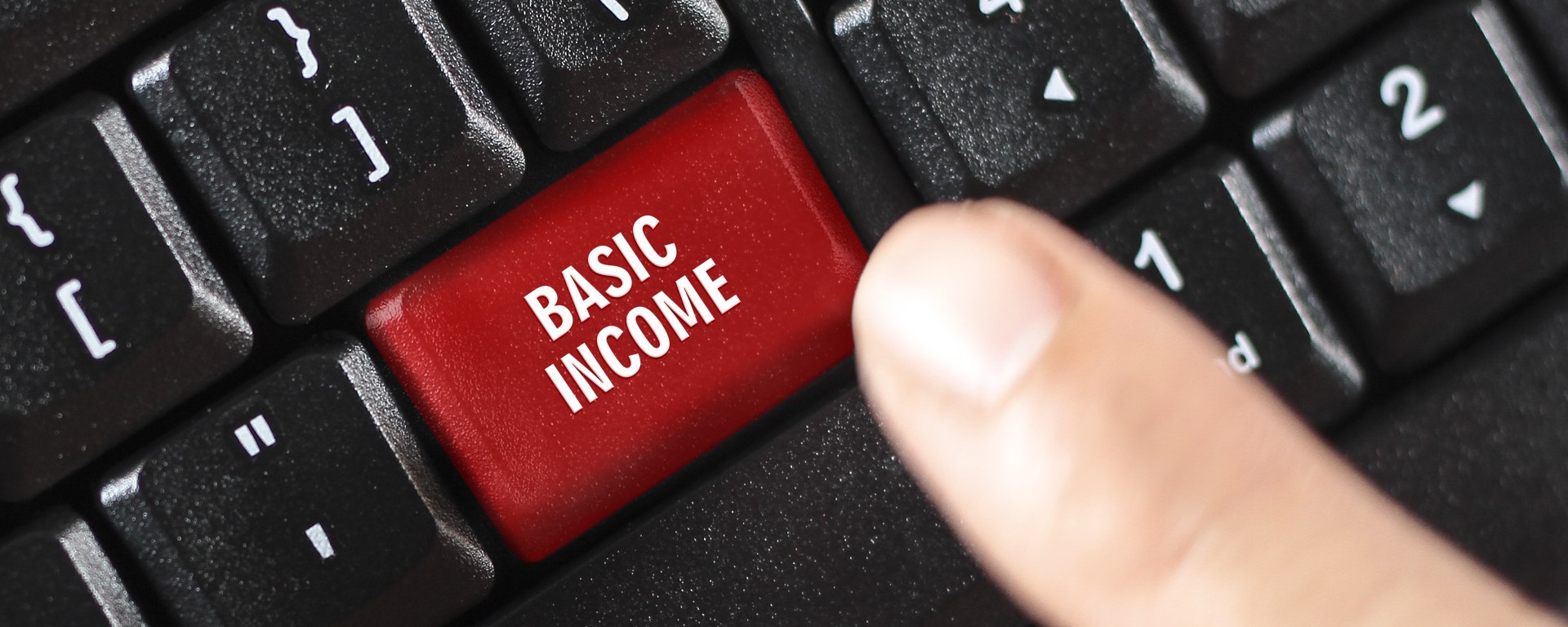 Basic income key on keyboard