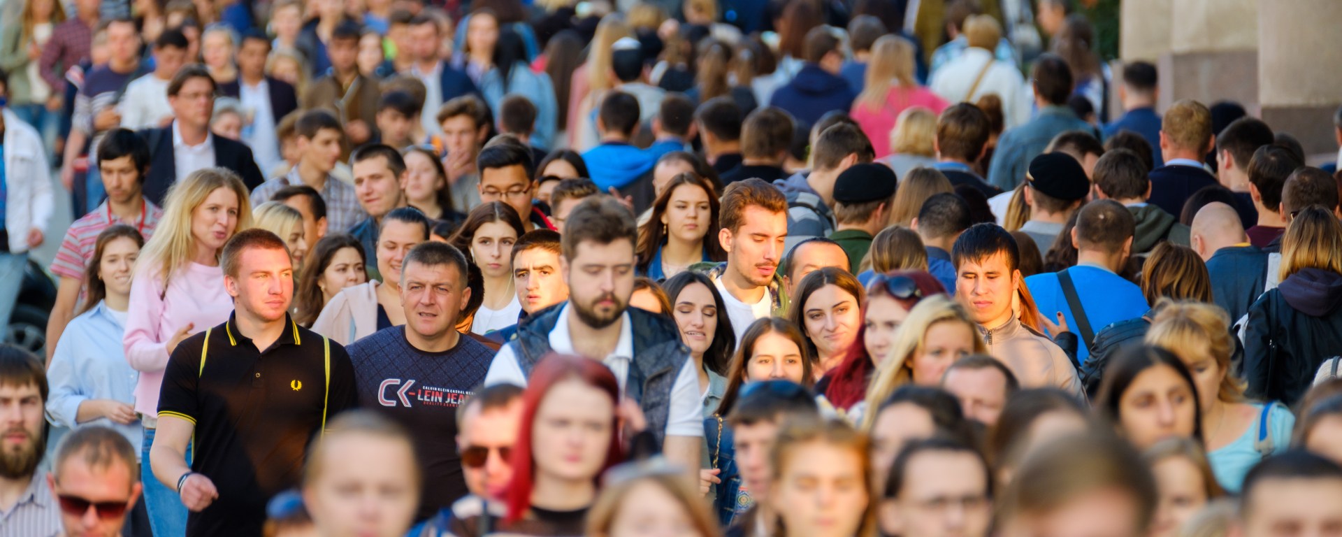 Large crowd of people